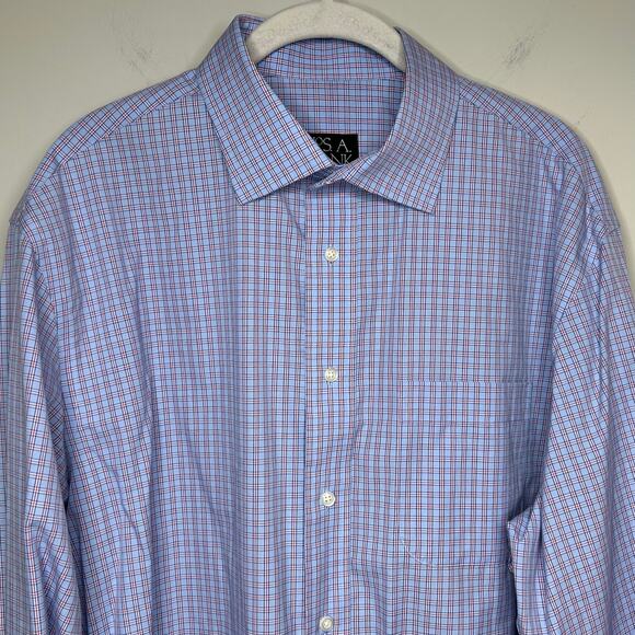 Jos. A. Bank Executive Collection Button Down Shirt Size 15.5 x 33 Tailored Fit - Picture 2 of 8